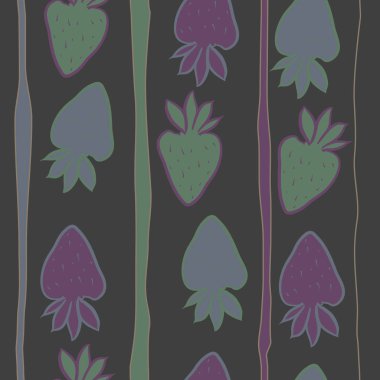 Soyut renkli meyveler ile dikişsiz desen