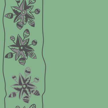 Soyut basit çiçeklerin kusursuz deseni