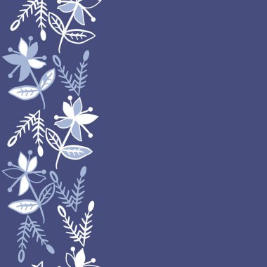 kopya alanı ile soyut basit çiçek deseni