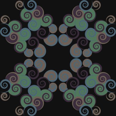 Soyut renkli girdapların kusursuz deseni