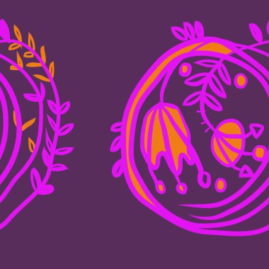 Kusursuz çiçek deseni. Vektör illüstrasyonu