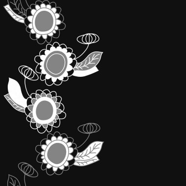 Soyut renkli çiçek seamless modeli