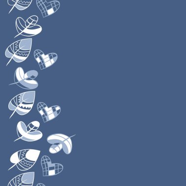 Soyut renkli yaprakları Dikişsiz deseni