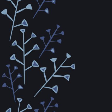 Soyut basit dalları Dikişsiz desen 