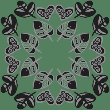 Soyut renkli yaprakları Dikişsiz deseni