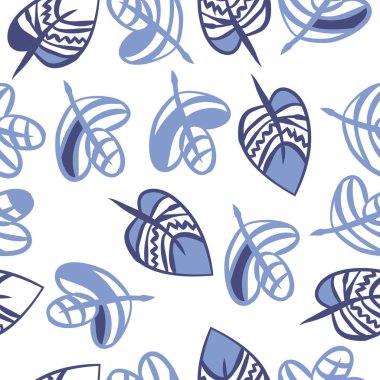 Soyut basit yaprakların kusursuz deseni