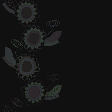 Soyut renkli çiçek seamless modeli