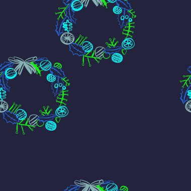 Kusursuz çiçek deseni. Vektör illüstrasyonu