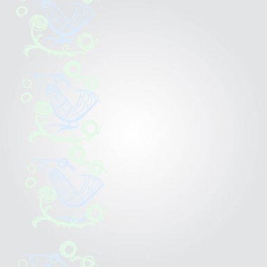 Soyut basit kuşlar Dikişsiz desen