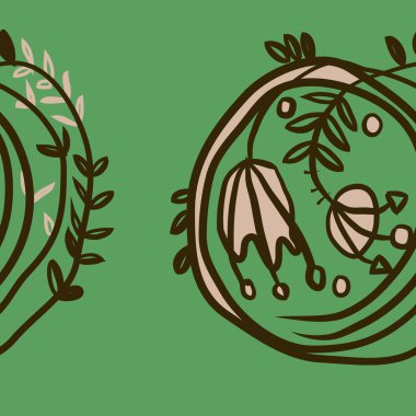 Kusursuz çiçek deseni. Vektör illüstrasyonu