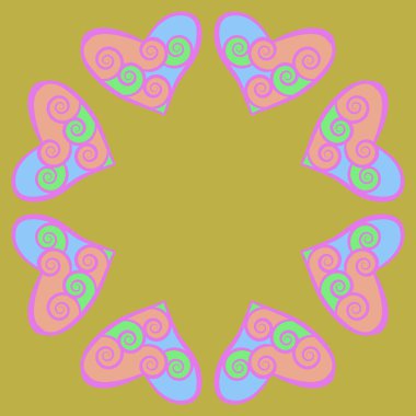 Dalgalar ile soyut basit kalplerin kusursuz desen