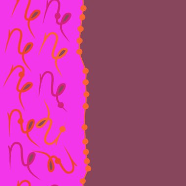 Akrep, oğlak burçlarının dikişsiz deseni. Vektör çizimi