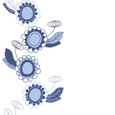 Soyut renkli çiçek seamless modeli