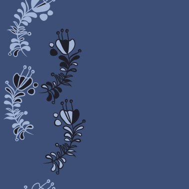 Soyut basit çiçeklerin kusursuz deseni