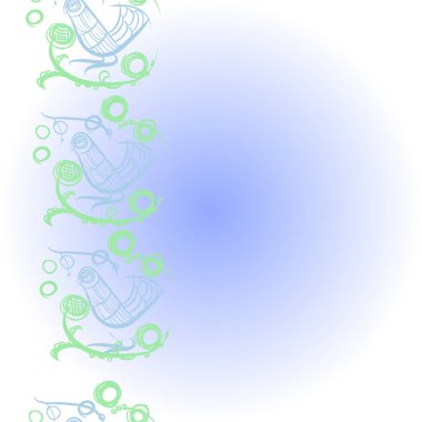 Soyut basit kuşlar Dikişsiz desen