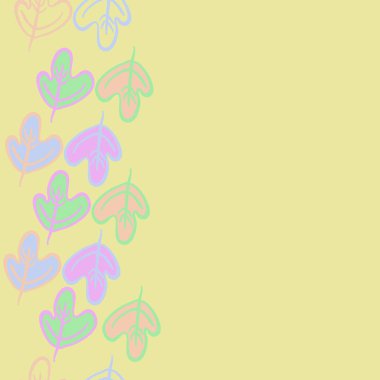 Sonbahar teması ile dikişsiz dikey desen. Vektör çizimi