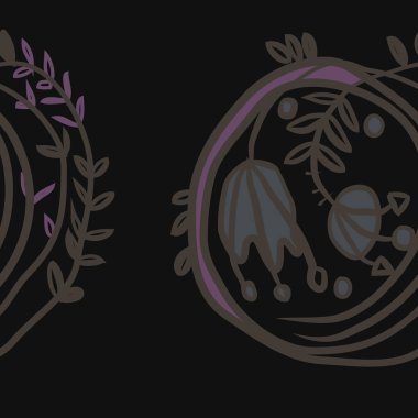 Kusursuz çiçek deseni. Vektör illüstrasyonu