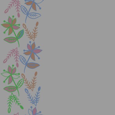 kopya alanı ile soyut basit çiçek deseni