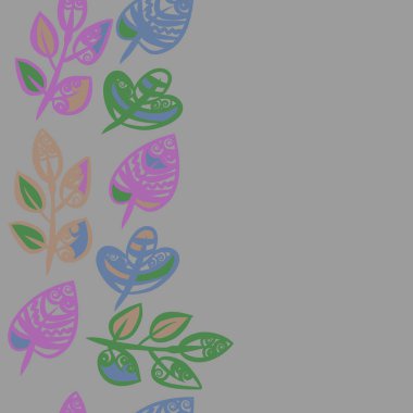 kopya alanı ile soyut basit çiçek deseni