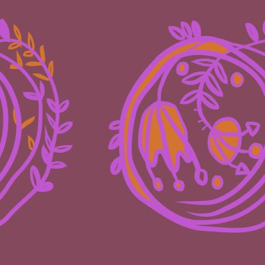 Kusursuz çiçek deseni. Vektör illüstrasyonu