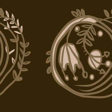 Kusursuz çiçek deseni. Vektör illüstrasyonu