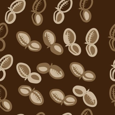 Soyut basit yaprakların kusursuz deseni