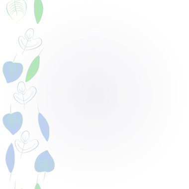 Dikey çiçek motifi, karalamalar, yapraklar, kopyalama alanı dikişsiz desen. Sonbahar teması