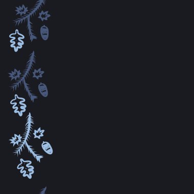 Çizgi sanat bitkileri ile dikişsiz etnik desen