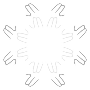 Soyut basit kaligrafi dikişsiz desen