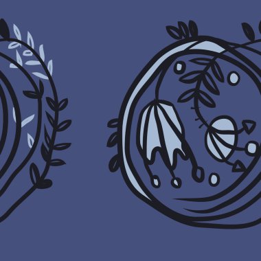 Kusursuz çiçek deseni. Vektör illüstrasyonu