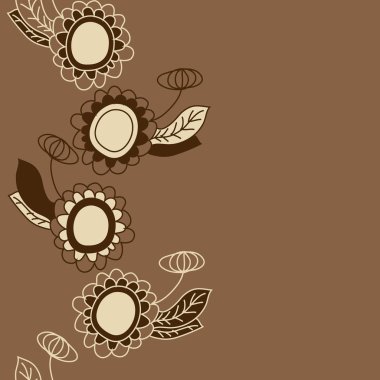 Soyut renkli çiçek seamless modeli