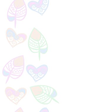 Soyut basit yaprakların kusursuz deseni