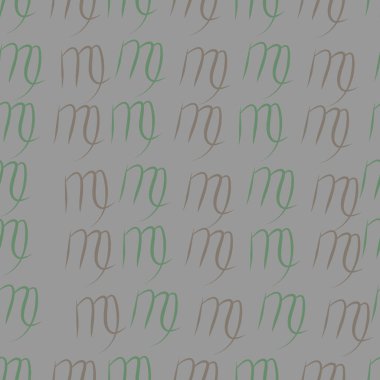 Dağınık sembollerle kesintisiz soyut desen