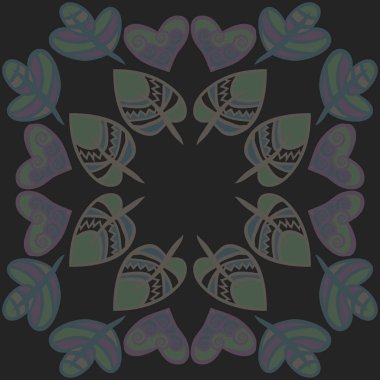 Soyut basit yaprakların kusursuz deseni