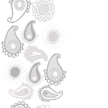 kopya alanı ile soyut basit çiçek deseni