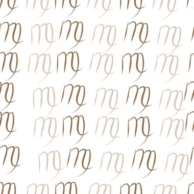 Dağınık sembollerle kesintisiz soyut desen