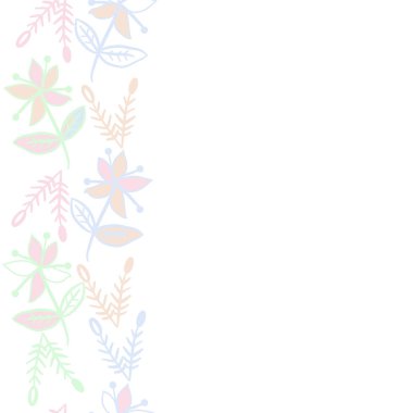 kopya alanı ile soyut basit çiçek deseni