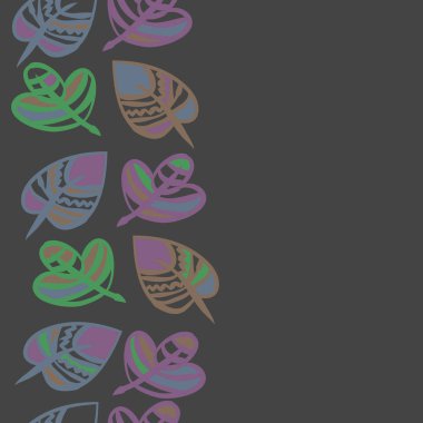 kopya alanı ile soyut basit çiçek deseni