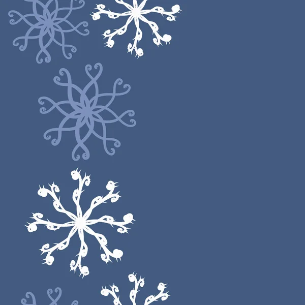 Patrón Sin Costuras Con Copos Nieve Coloridos Simples — Archivo Imágenes Vectoriales
