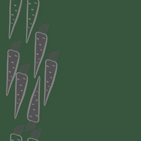 Кольоровий Візерунок Стиглою Морквою — стоковий вектор