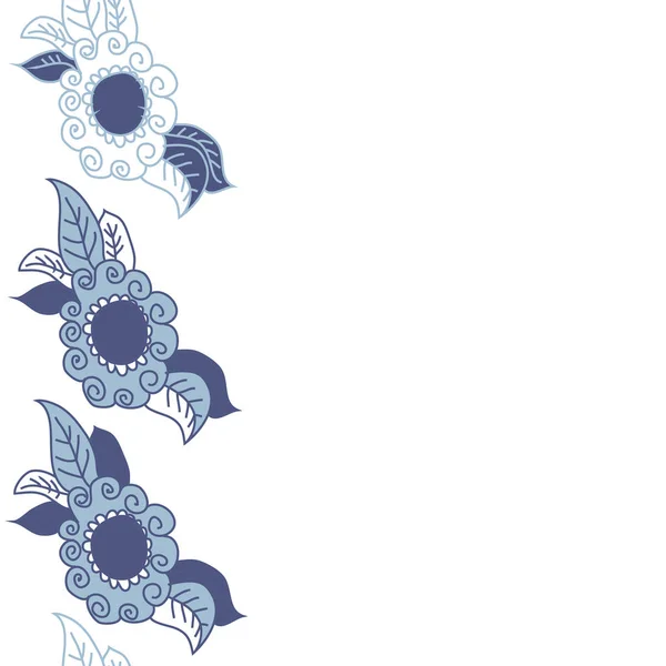 コピースペースを持つ抽象的なシンプルな花柄 — ストックベクタ