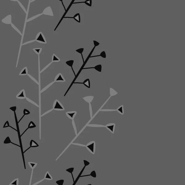 Modèle Sans Couture Branches Simples Abstraites — Image vectorielle