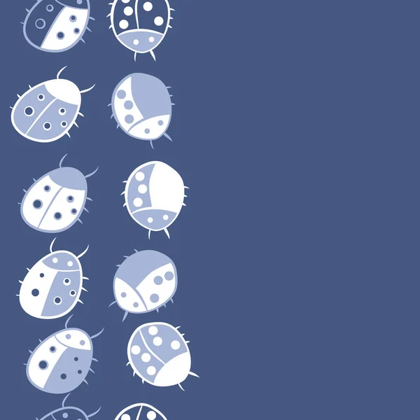 Cartoon Vector Illustration Ladybugs — Stock Vector