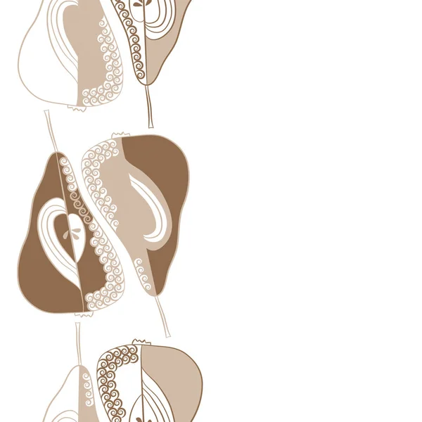 无缝抽象图案与五颜六色的梨 — 图库矢量图片