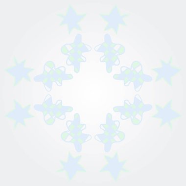 kopya alanı ile soyut basit çiçek deseni