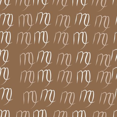 Dağınık sembollerle kesintisiz soyut desen