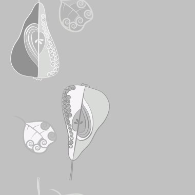 Soyut renkli çiçek seamless modeli