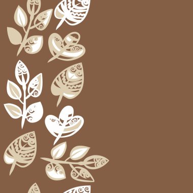 kopya alanı ile soyut basit çiçek deseni