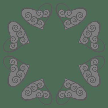 Dalgalar ile soyut basit kalplerin kusursuz desen