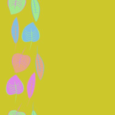 Soyut basit yaprakların kusursuz deseni